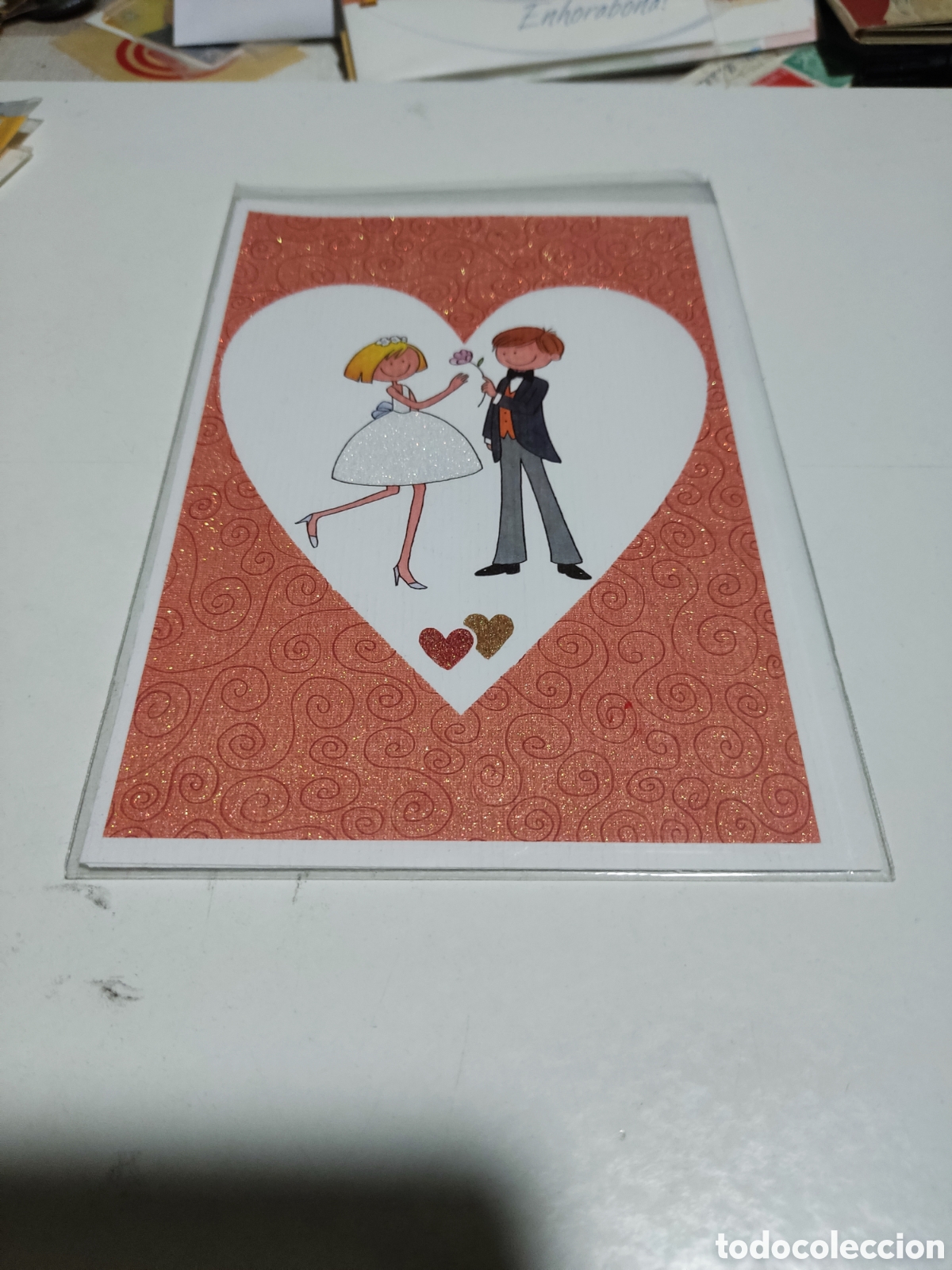 Postales: Postal con sobre boda - Foto 1