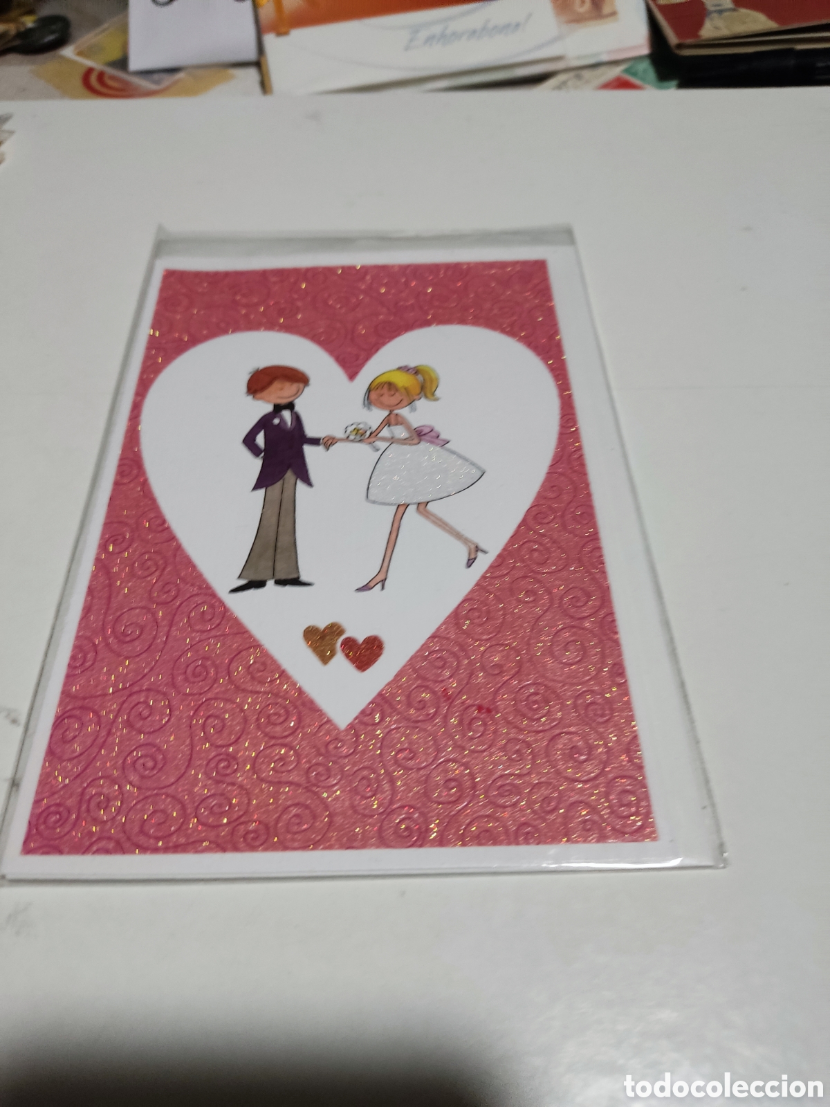 Postales: Postal con sobre nueva, boda - Foto 1