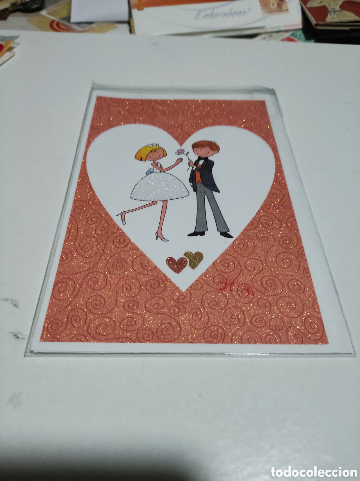 Postales: Postal con sobre nueva, boda - Foto 1