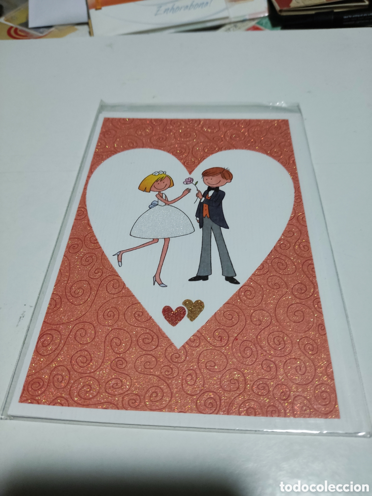 Postales: Postal con sobre nueva, boda - Foto 1