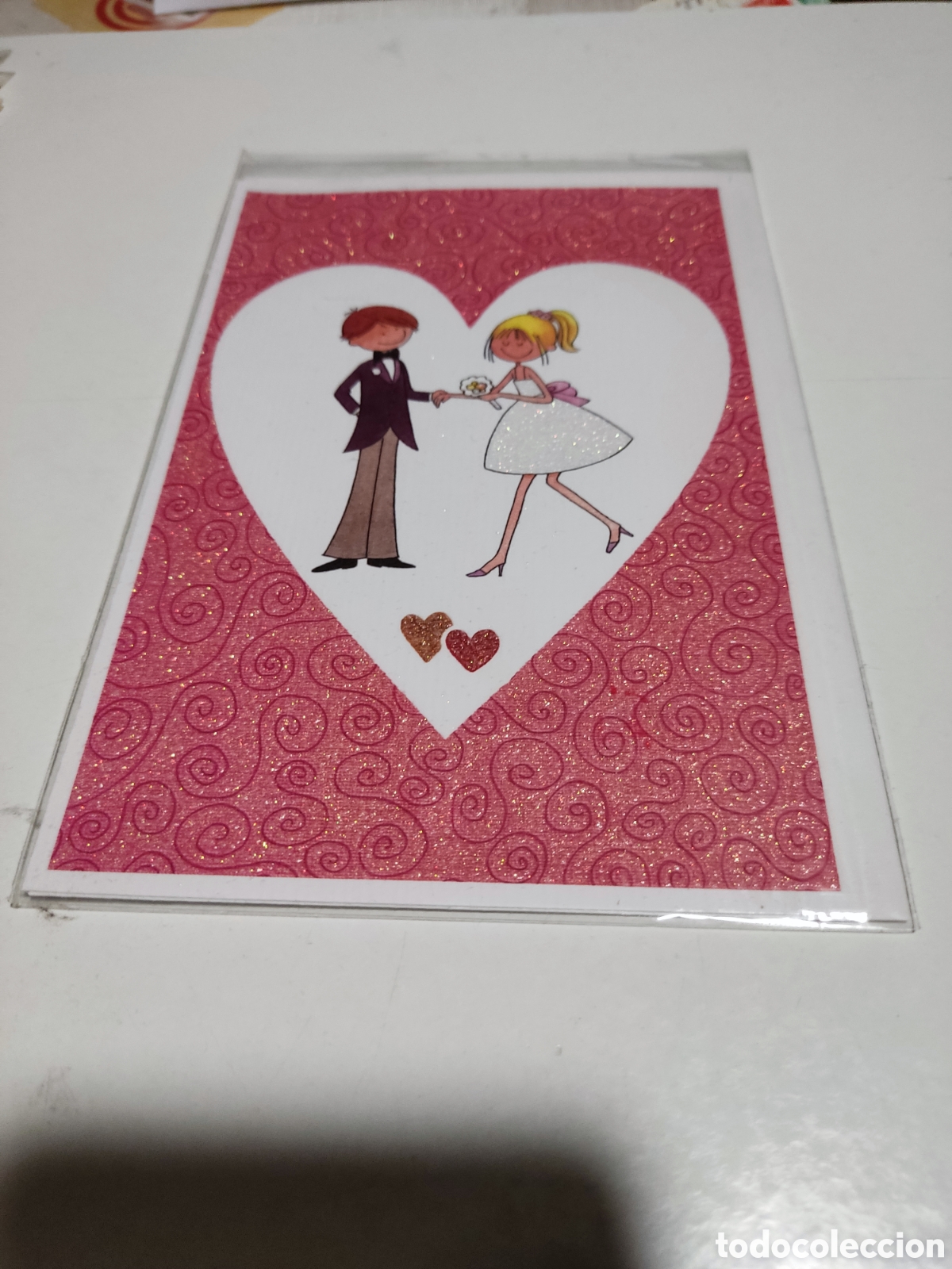 Postales: Postal con sobre nueva, boda - Foto 1