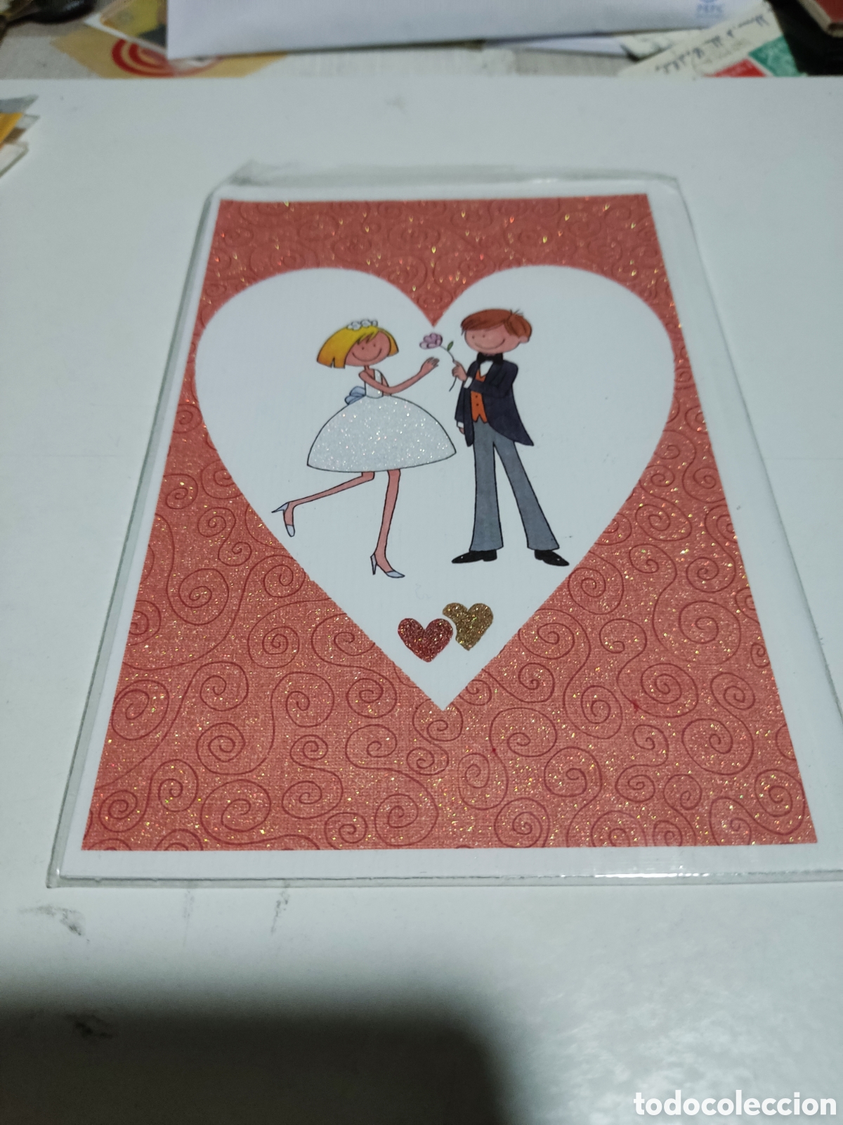 Postales: Postal con sobre nueva, boda - Foto 1