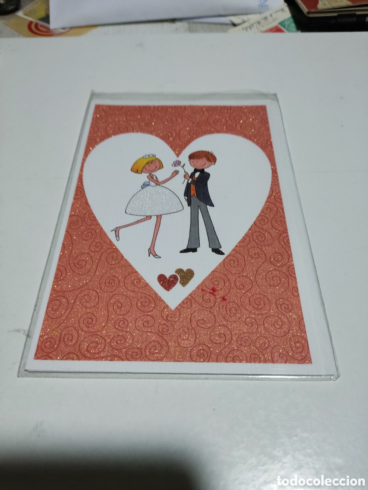 Postales: Postal con sobre nueva, boda - Foto 1