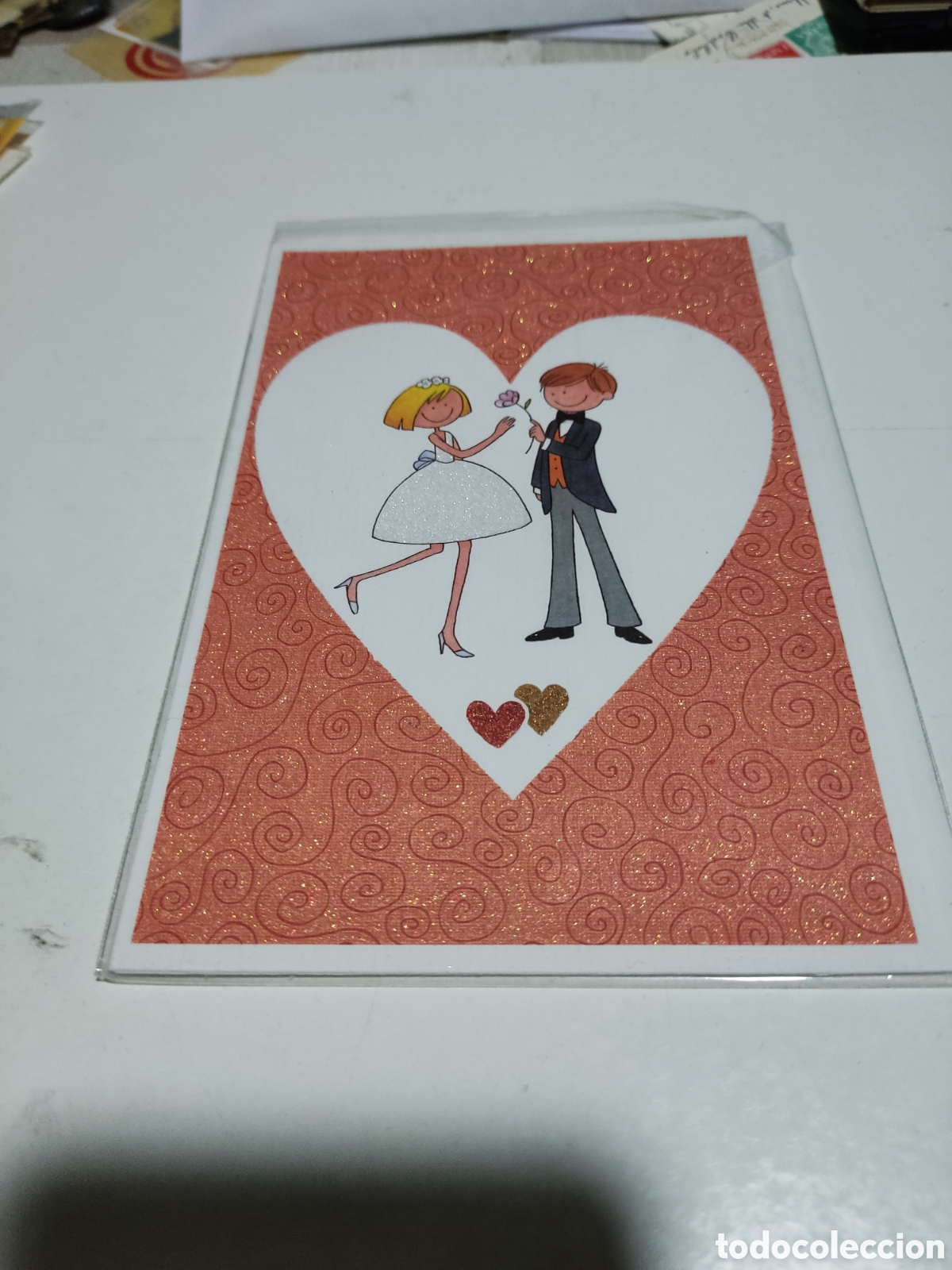 Postales: Postal con sobre nueva, boda - Foto 1