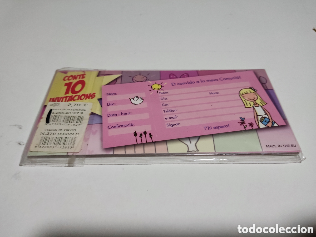 Postales: Tarjetas invitaci&oacute;n primera comuni&oacute;n - Foto 2