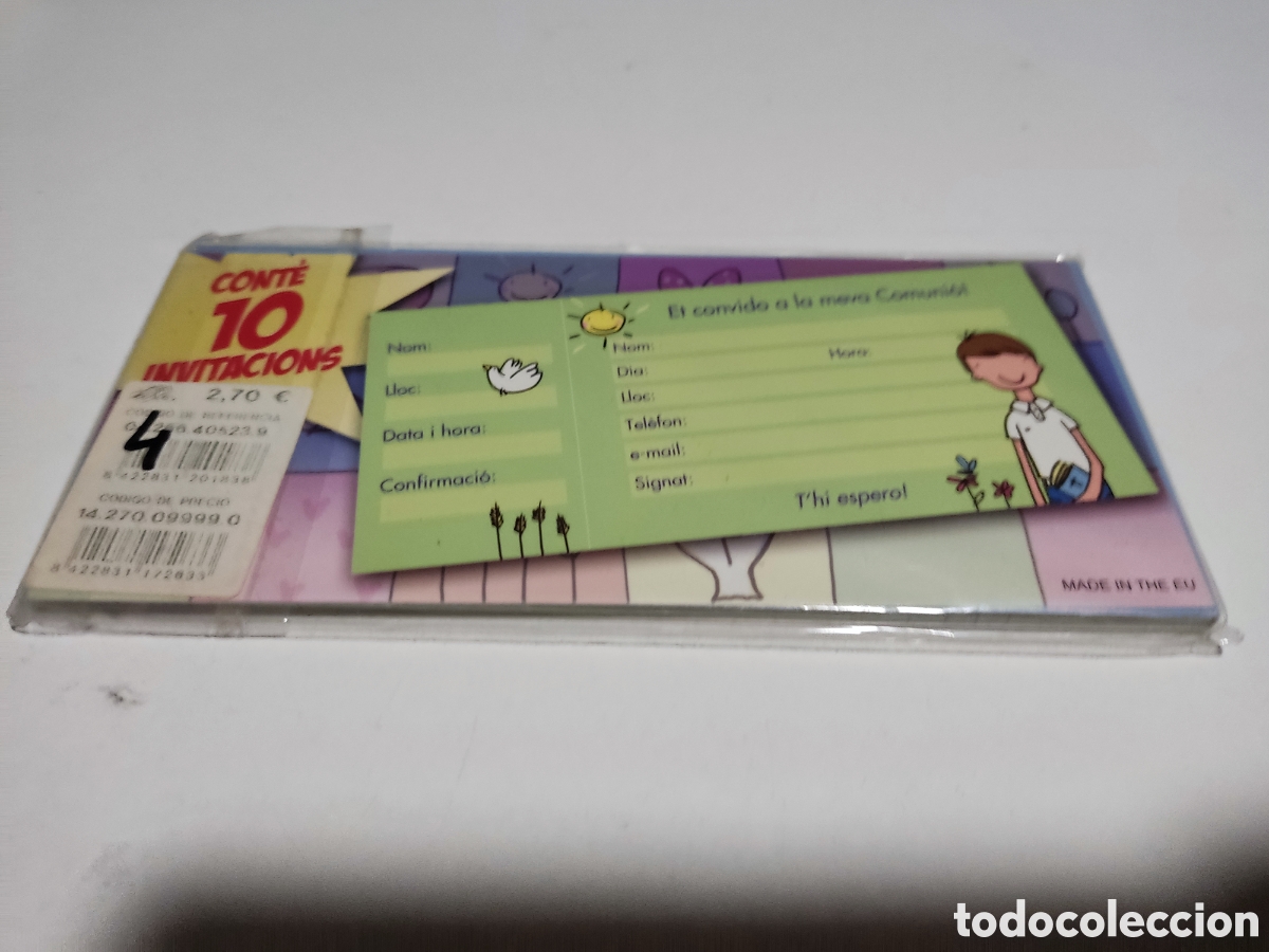 Postales: Tarjetas invitaci&oacute;n primera comuni&oacute;n - Foto 2