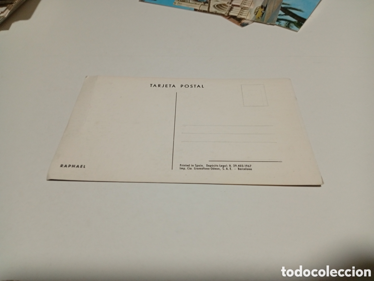 Postales: Postal Raphael cantante - Foto 3