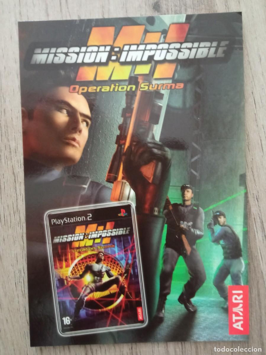 Postales: MISSION IMPOSSIBLE PLAY STATION 2, POSTAL - Foto 1