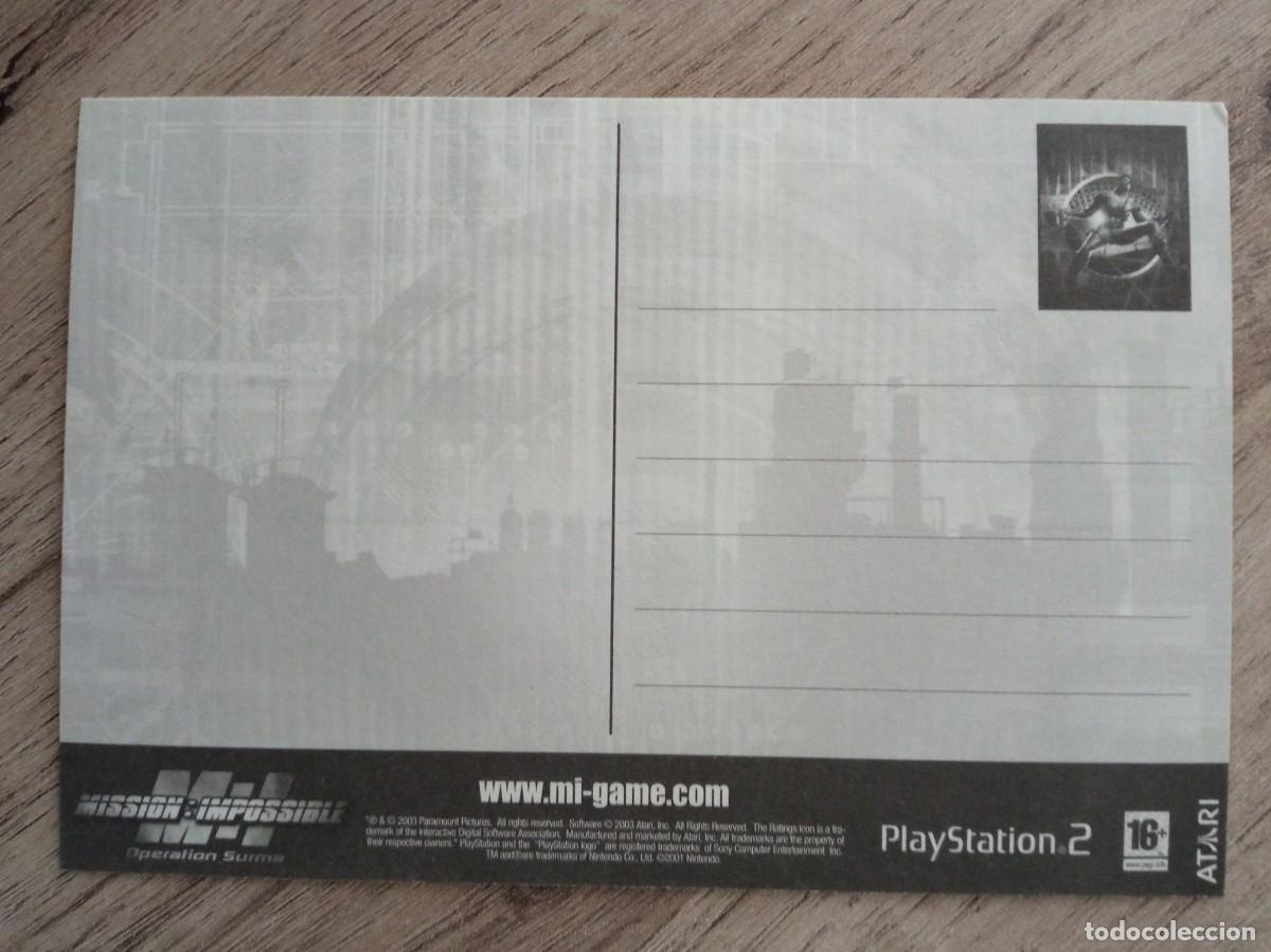 Postales: MISSION IMPOSSIBLE PLAY STATION 2, POSTAL - Foto 2