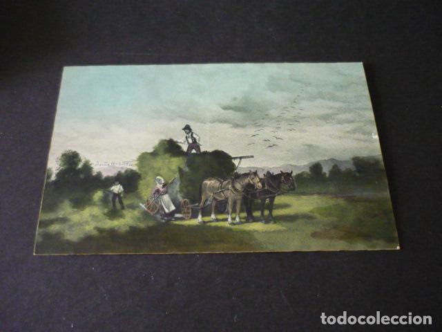 Postales: CAMPESINOS EN LA SIEGA POSTAL - Foto 1