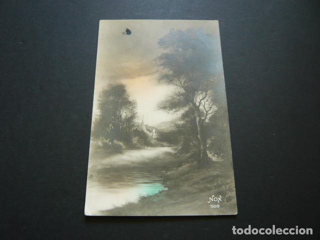 Postales: PAISAJE POSTAL ILUSTRADA - Foto 1