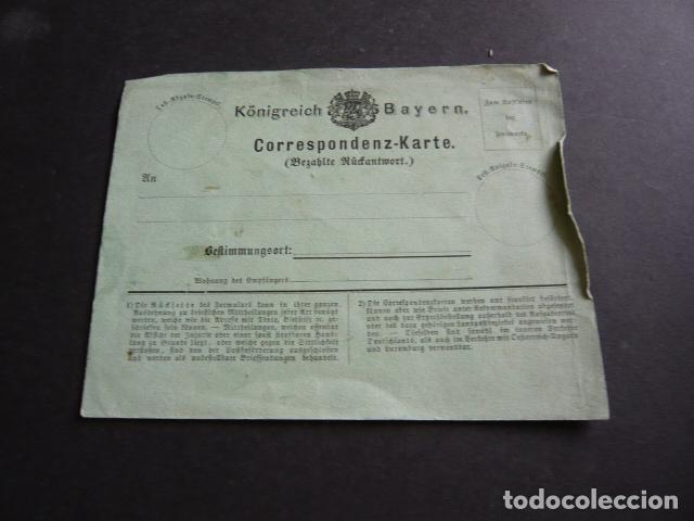 Postales: BAVIERA TARJETA POSTAL SIGLO XIX - Foto 1