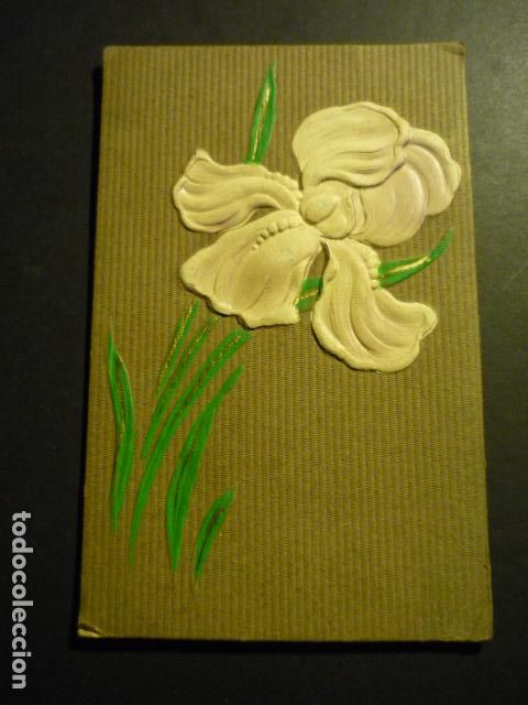 Postales: FLORES EN RELIEVE POSTAL - Foto 1