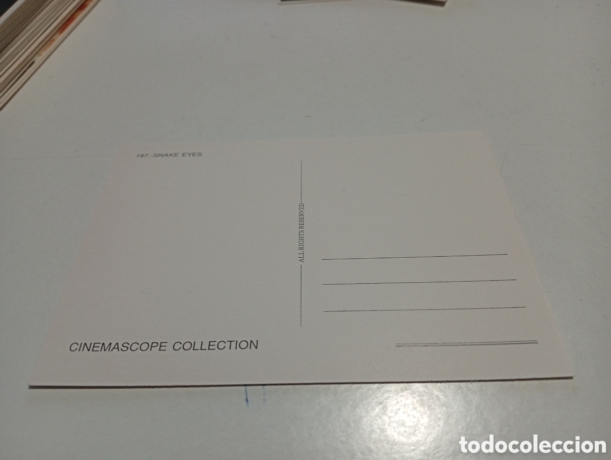 Postales: Postal Cine Snake eyes - Foto 2