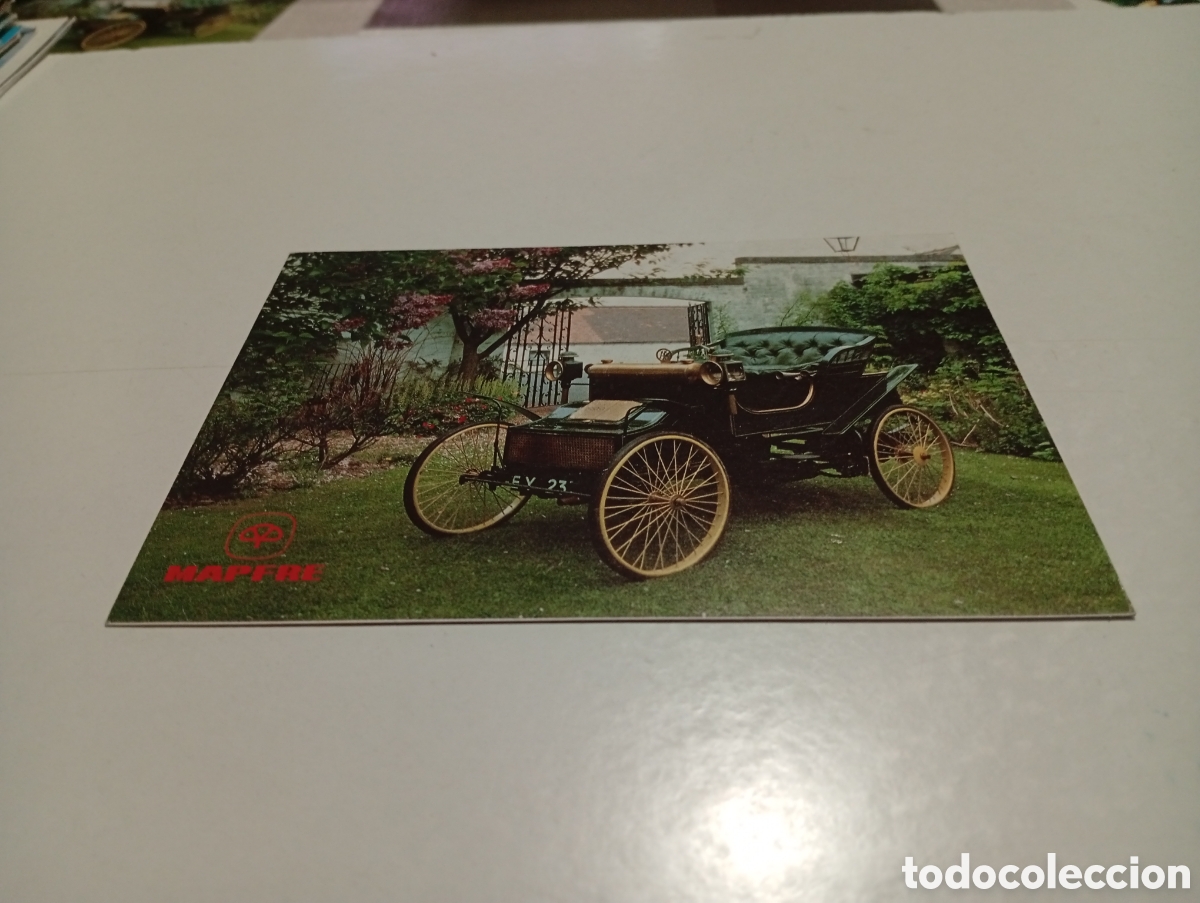 Postales: Postal Mapfre coche de &eacute;poca - Foto 1