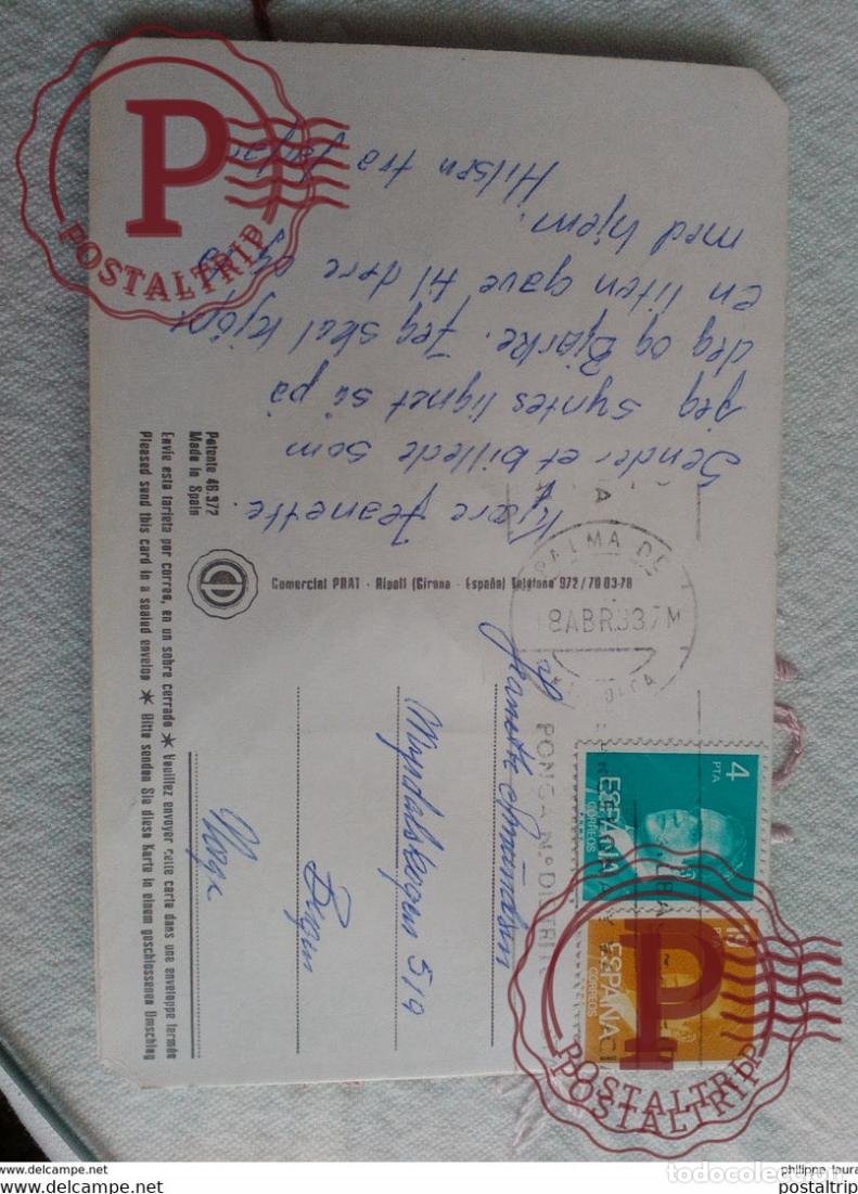 Postales: POSTAL BORDADA CATALU&Ntilde;A - Foto 2