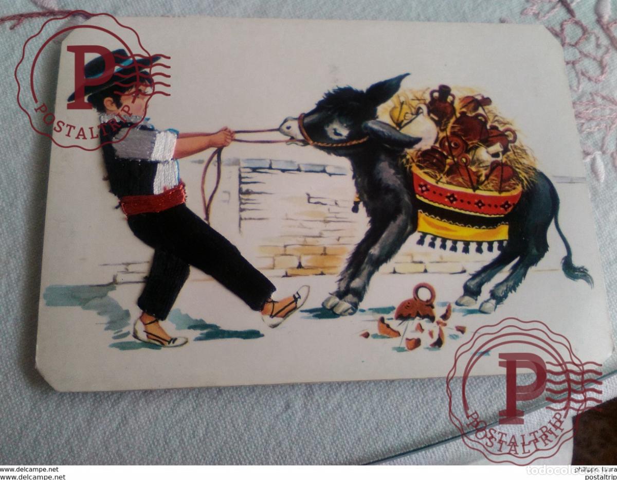 Postales: POSTAL BORDADA ANDALUCIA - Foto 1