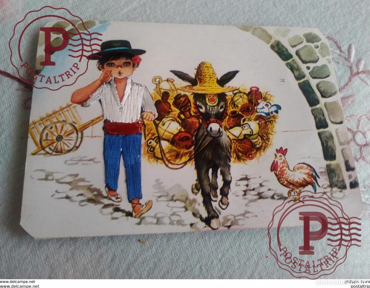 Postales: POSTAL BORDADA ANDALUCIA - Foto 1