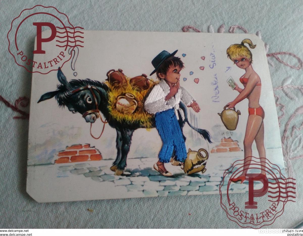 Postales: POSTAL BORDADA ANDALUCIA - Foto 1