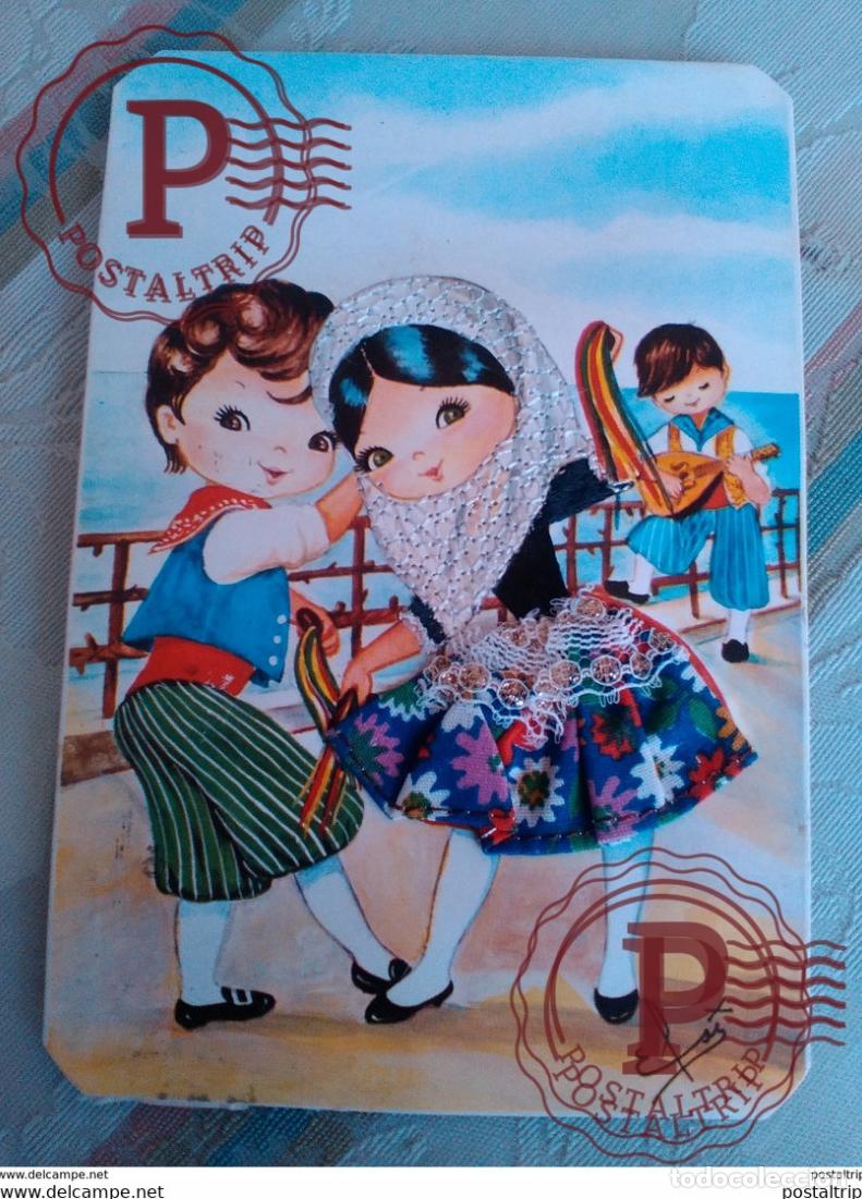Postales: POSTAL BORDADA FOLKLORE ESPA&Ntilde;A - Foto 1