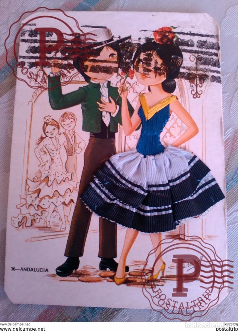 Postales: POSTAL BORDADA ANDALUCIA - Foto 1