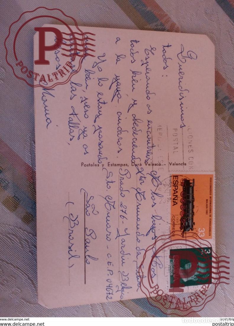 Postales: POSTAL BORDADA. VALENCIA - Foto 2