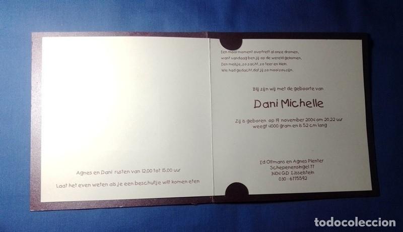 Postales: Tarjeta de presentacion de nacimiento - Foto 3