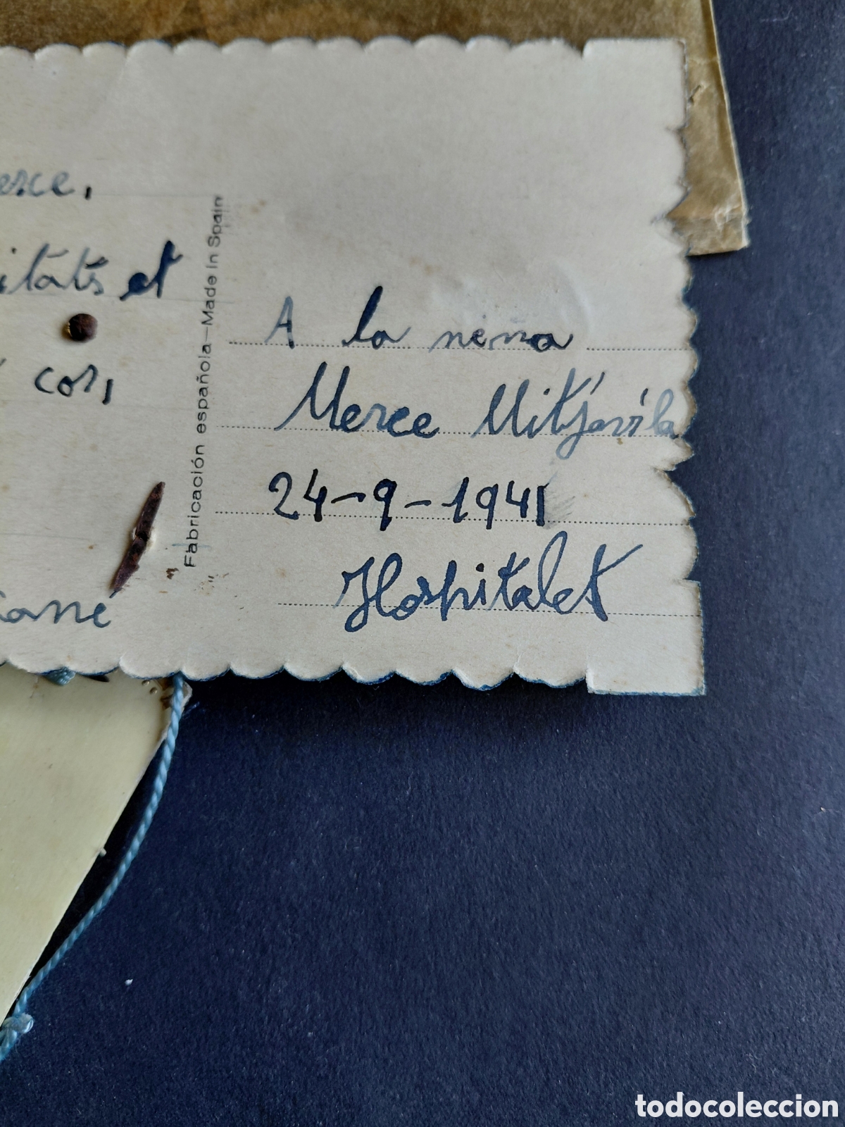 Postales: ANTIGUA POSTAL CON RELIEVE EN CELULOIDE-MARGARA- 1941 - Foto 3