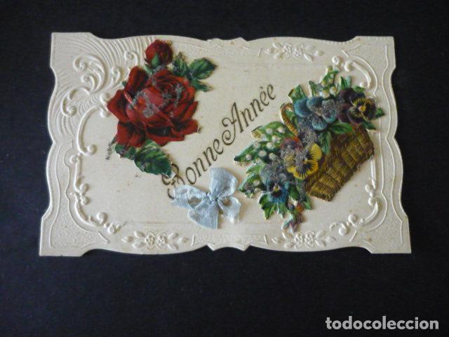 Postales: POSTAL FLORES APLICADAS - Foto 1