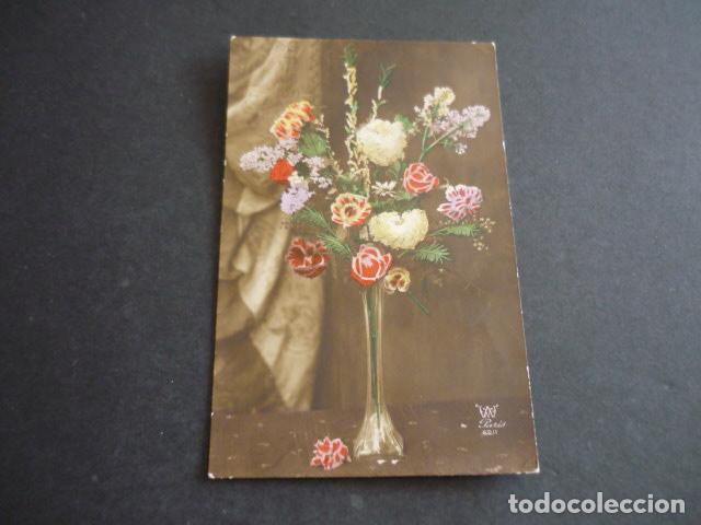Postales: JARRON CON FLORES POSTAL - Foto 1