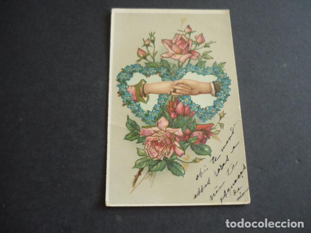 Postales: MANOS Y FLORES POSTAL - Foto 1