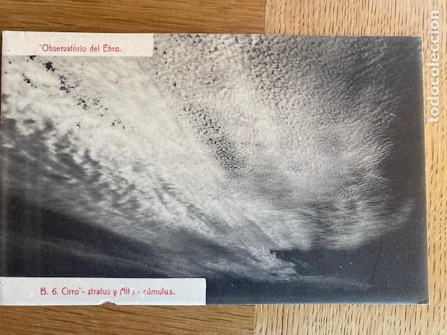 Postales: Observatorio del Ebro. B.6. Cirro- stratus y Alto- c&ugrave;mulus. Ed.ATV. Sin circular