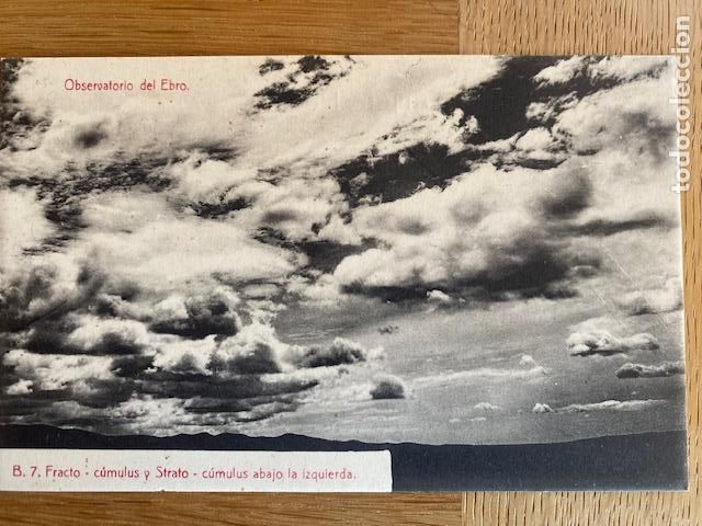 Postales: Observatorio del Ebro. B.7. Fracto. c&uacute;mulus y Strato. Ed.ATV. Sin circular