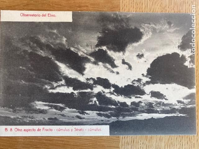 Postales: Observatorio del Ebro. B.8. Otro aspecto de Fracto- cumulus y Strato-cumulus. Ed.ATV. Sin circular