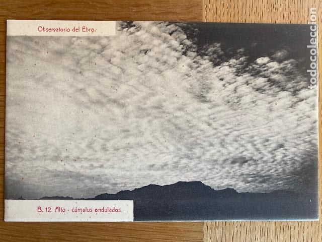 Postales: Observatorio del Ebro. B.12. Alto cumulus ondulados. Ed.ATV. Sin circular