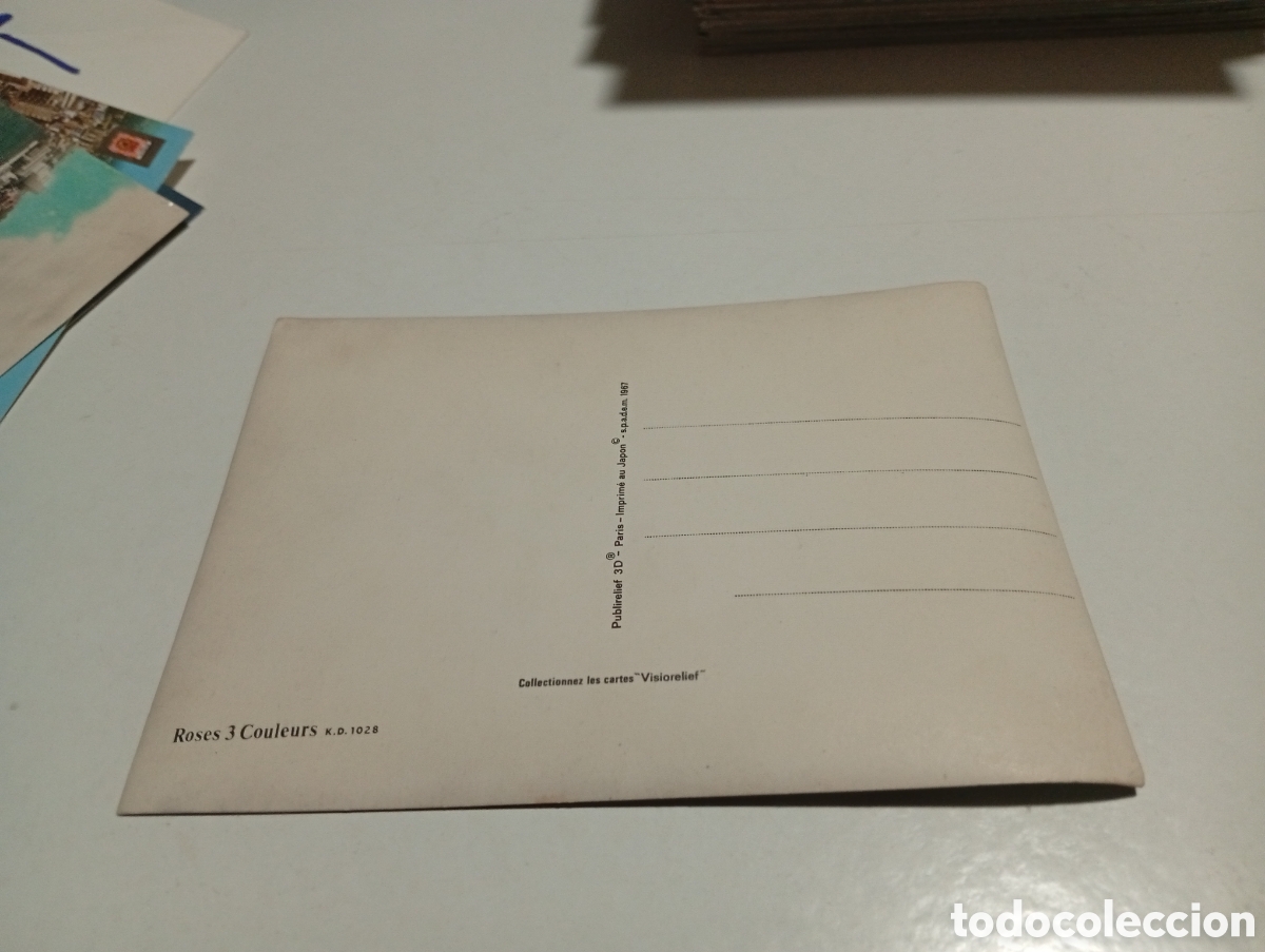 Postales: Postal tres rosas....... - Foto 3