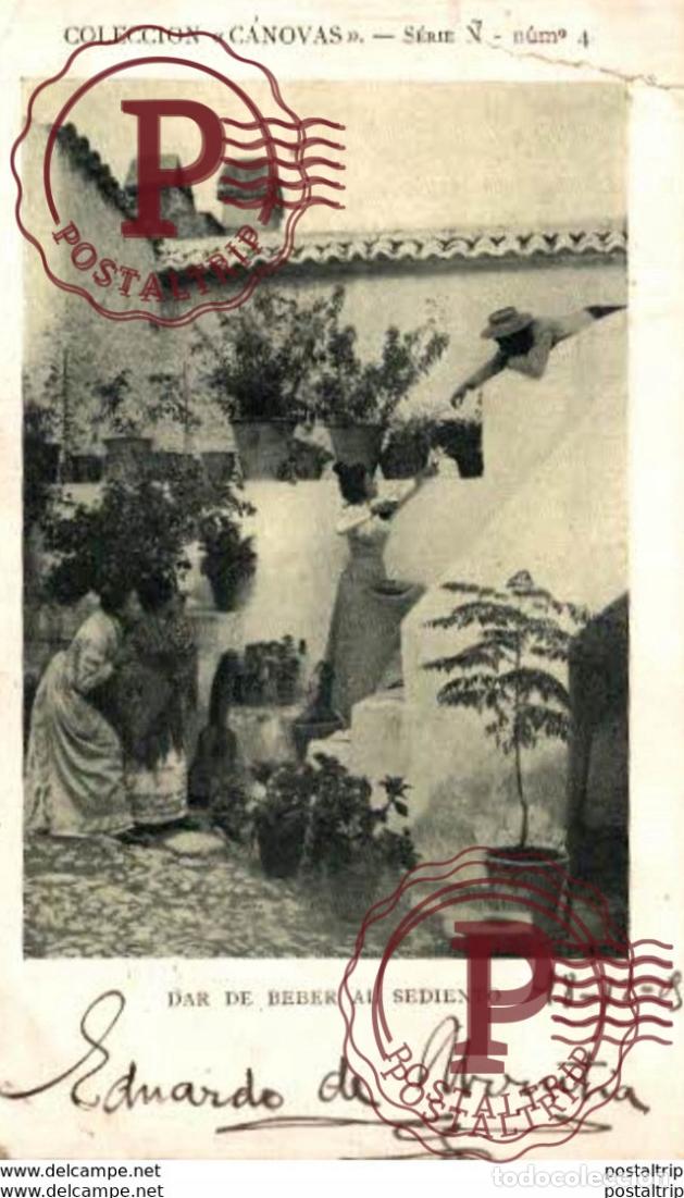 Cartes Postales: ESPA&Ntilde;A. DAR DE BEBER AL SEDIENTO