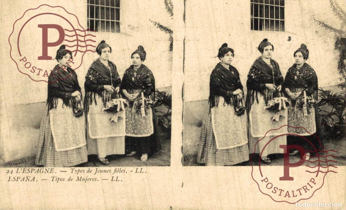 Postales: ESPA&Ntilde;A. TIPO DE MUJERES.