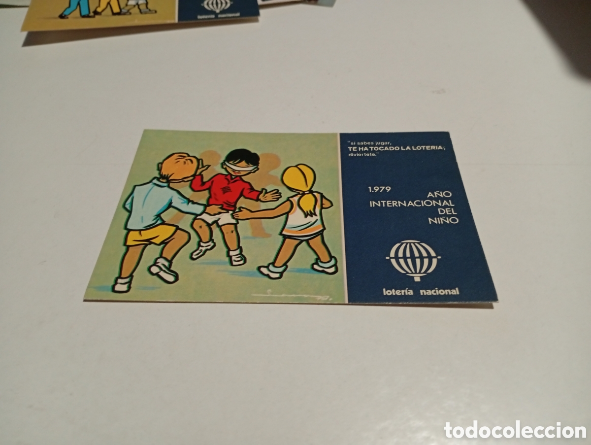 Postales: Postal Loter&iacute;a Nacional a&ntilde;o internacional del ni&ntilde;o