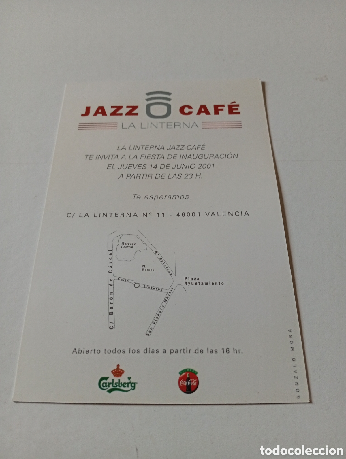 Postales: Postal jazz caf&eacute; la linterna, Valencia - Foto 2