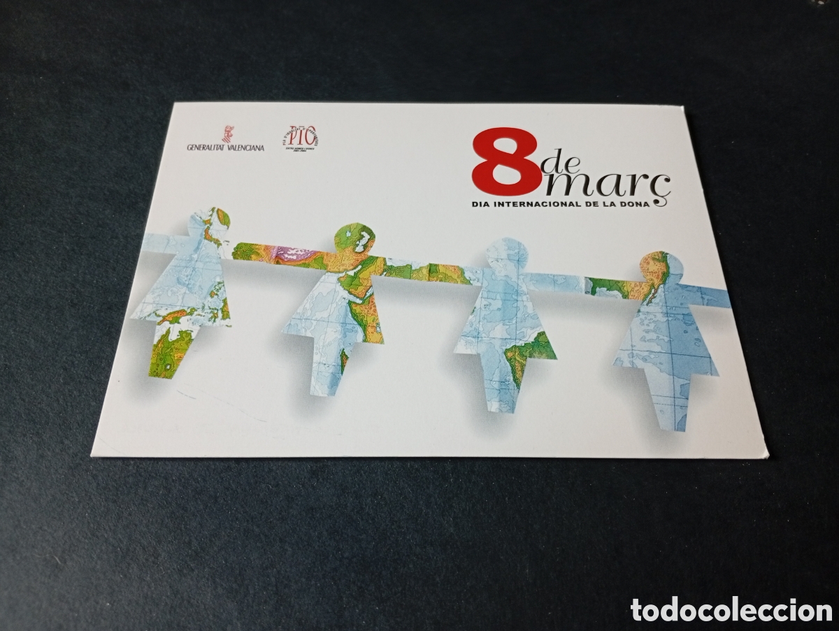 Postales: Postal Generalitat Valenciana 8 de mars d&iacute;a internacional de la dona
