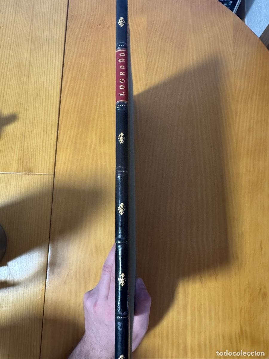 Postales: LA RIOJA. LOGRO&Ntilde;O 80 ANIVERSARIO IMPRENTA MODERNA. 22 GRABADOS DE POSTALES ANTIGUAS. HOLANDESA PIEL