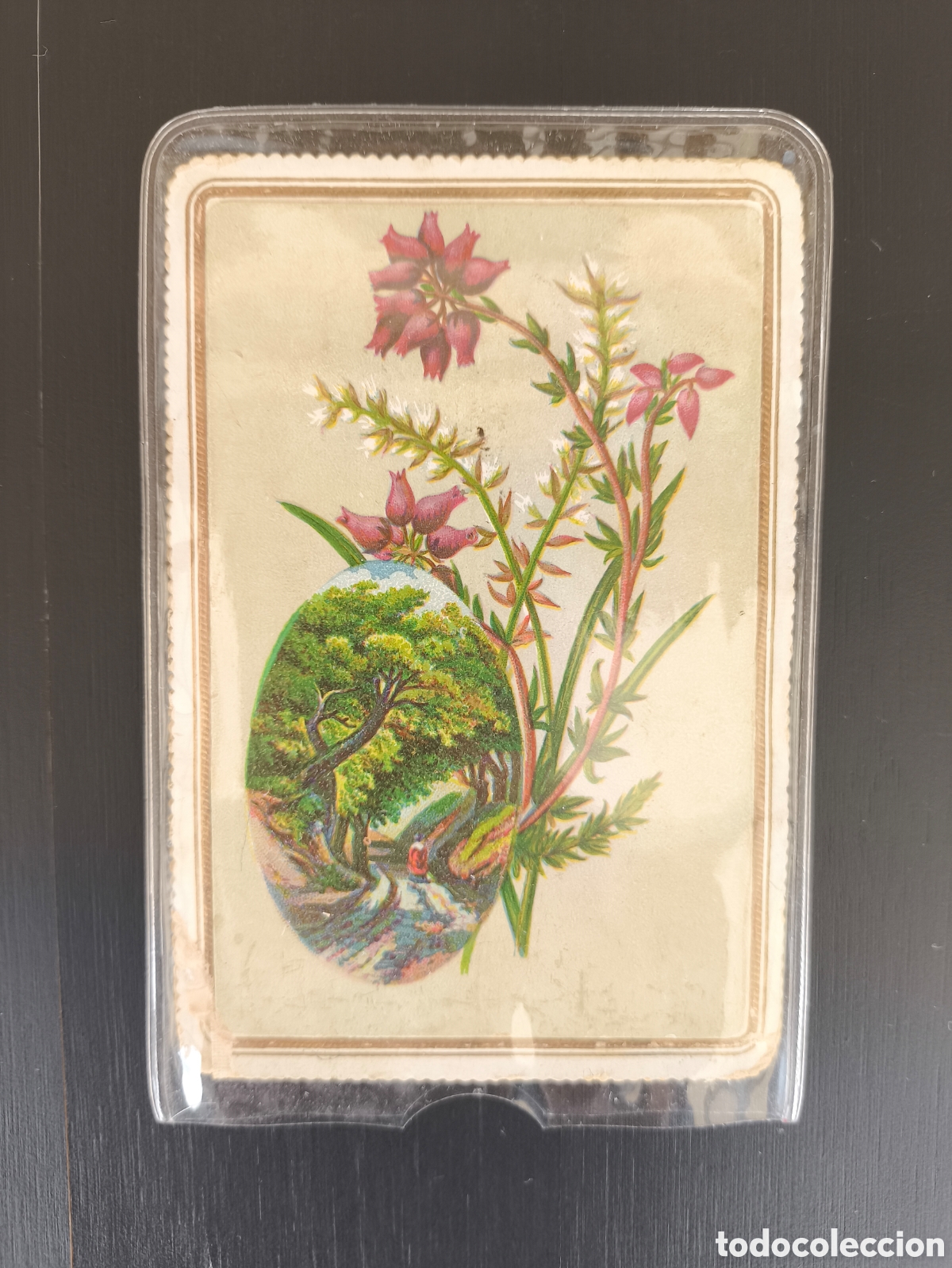 Postales: Antigua tarjeta felicitaci&oacute;n pop up Salud y Felicidades estampa ni&ntilde;os flores