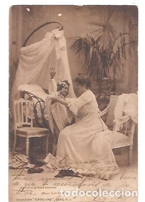Postales: ANTIGUA POSTAL COLECCION CANOVAS SERIE V 3 ME VOY A QUEDAR DORMIDA H M MADRID