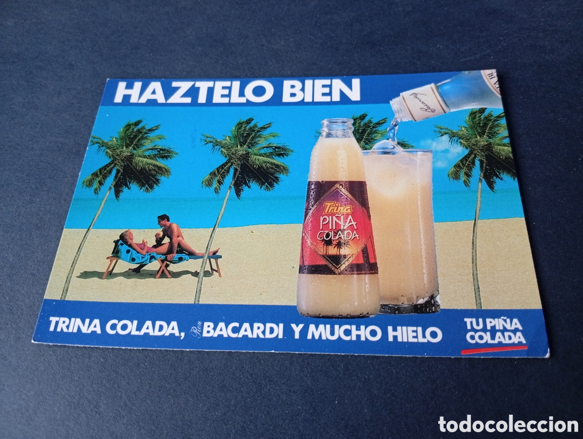 Postales: Postal Trina colada Bacardi