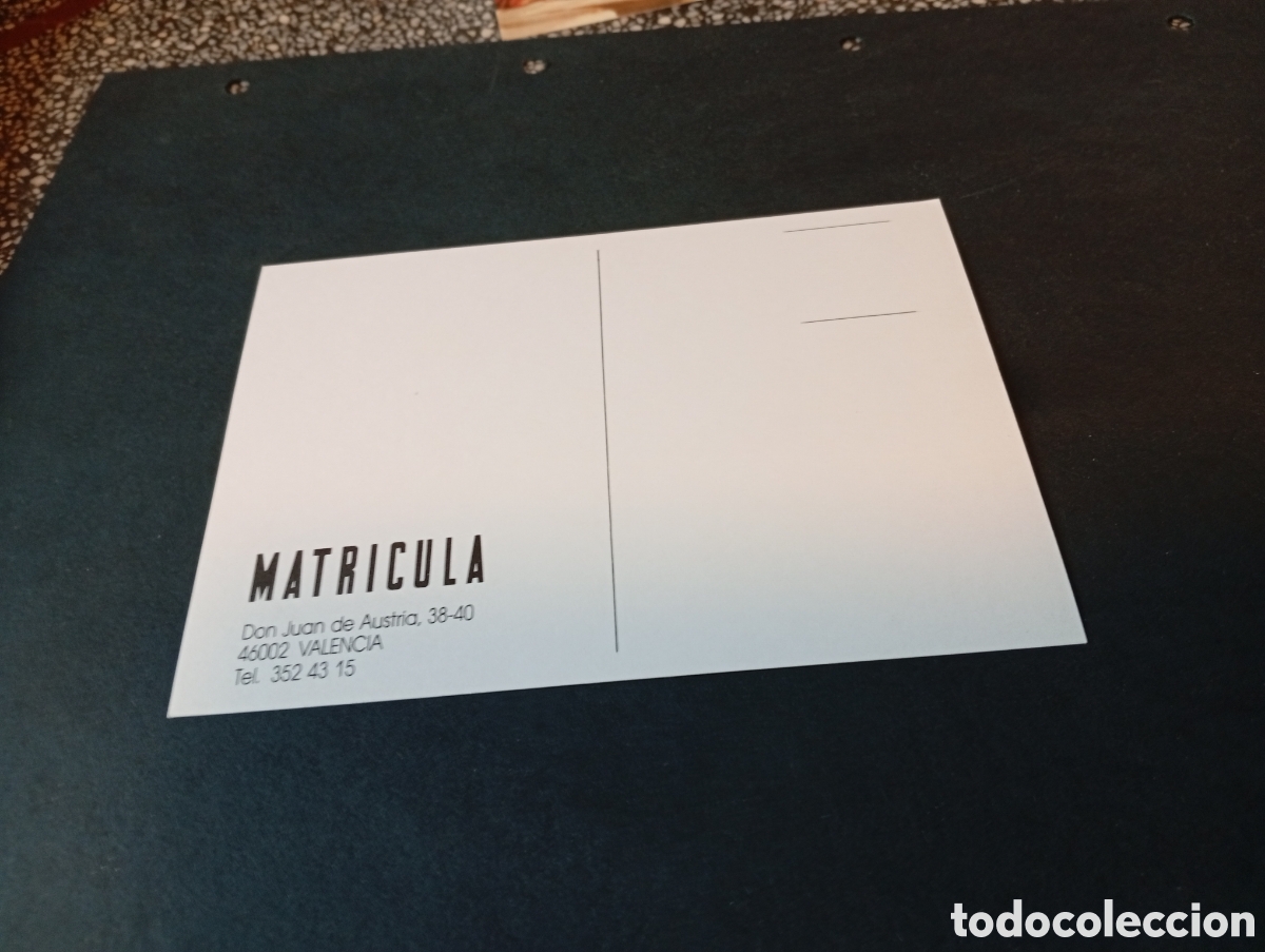 Postales: Postal matricula, Valencia - Foto 2