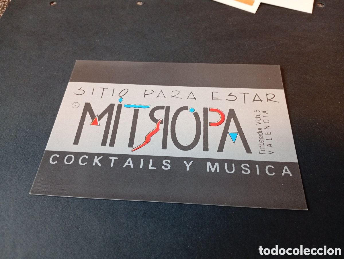 Postales: Postal mitqopa cocktails y m&uacute;sica, Valencia