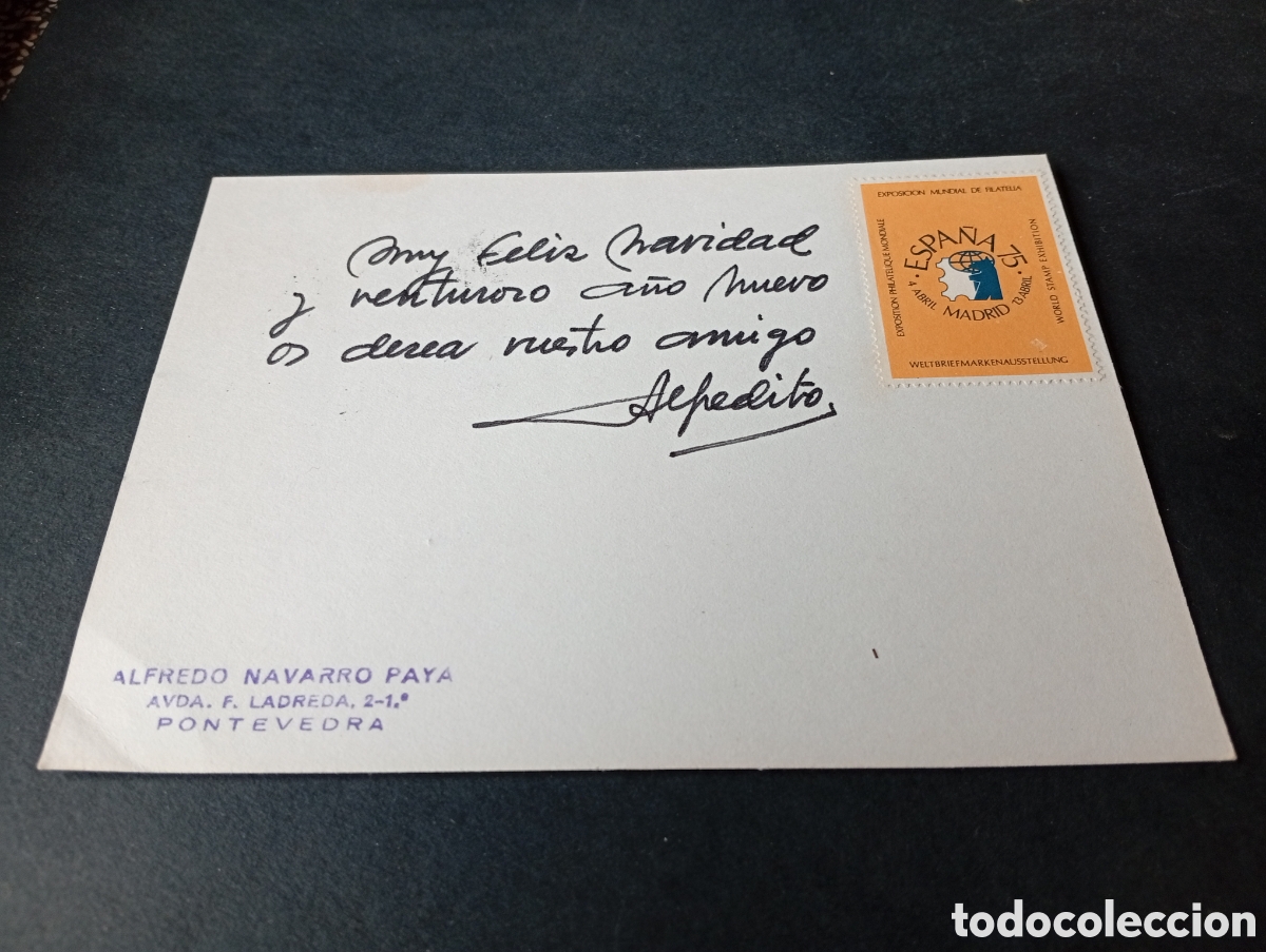 Postales: Tarjeta postal Madrid plaza mayor,vi&ntilde;eta exposici&oacute;n mundial de filatelia, Espa&ntilde;a 75