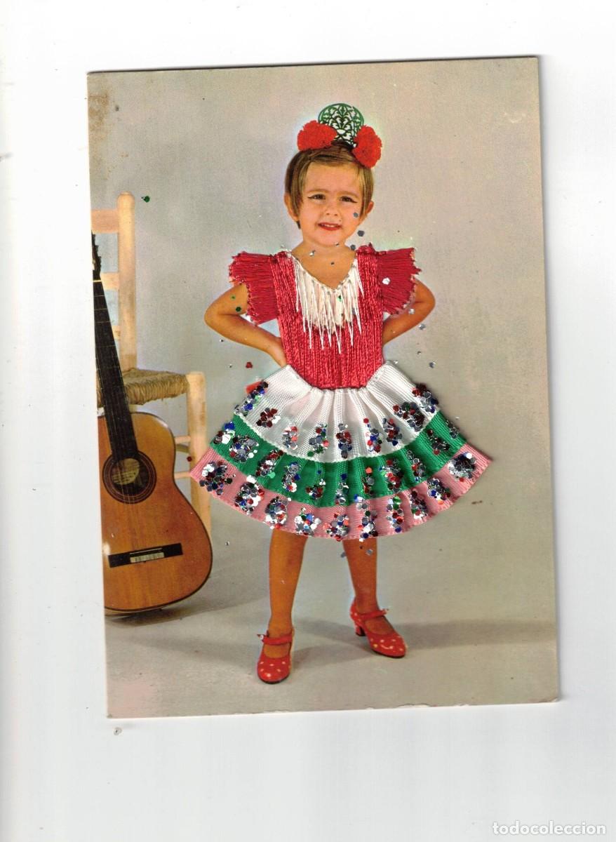 Postales: POSTAL BORDADA. NI&Ntilde;A