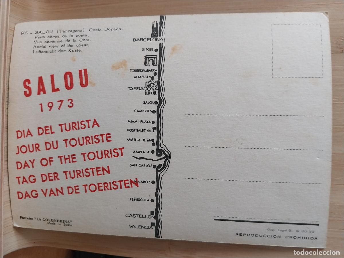 Postales: SALOU TARRAGONA COSTA DORADA ED LA GOLONDRINA PROMO DIA TURISTA 1973